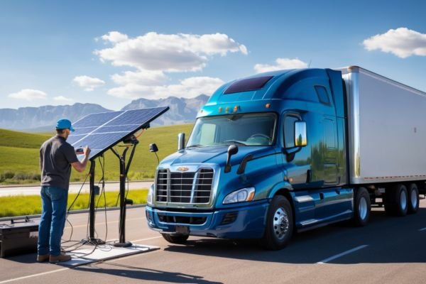 Solar Chargers: Sustainable Technology for Truck Drivers